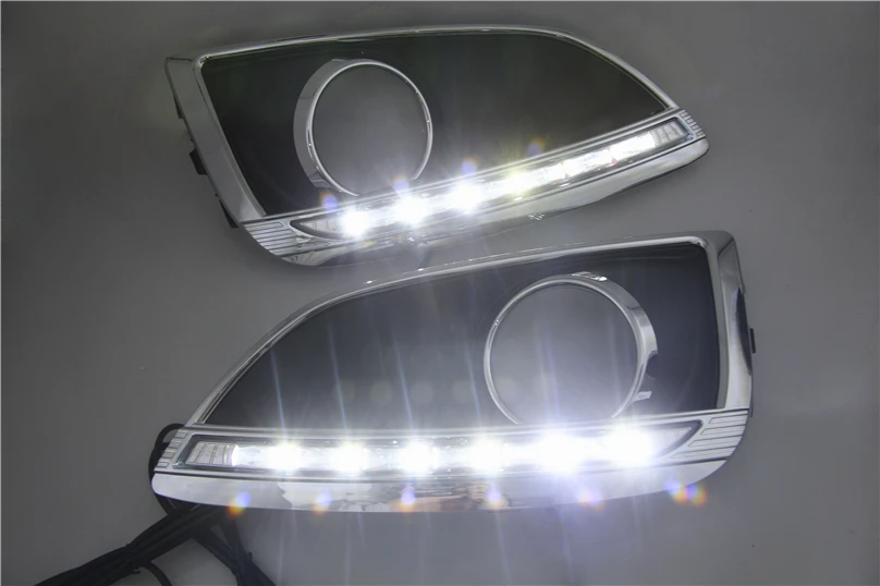 Автомобильный мигающий для hyundai IX35 IX 35 2010-2013 светодиодный DRL Дневной ходовой светильник Дневной светильник водонепроницаемый сигнальный светильник автомобильный Стайлинг светильник s