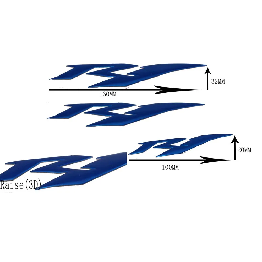 KODASKIN Motorcycle Fairing kit Side Raise 3D EMBLEM decals Stickers for Yamaha YZF1000 R1 2007-2013 | Автомобили и мотоциклы
