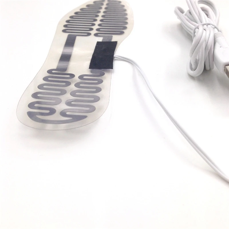 5V USB стельки с подогревом ноги стельки с подогревом, зимние уличные спортивные лыжные теплые стельки для мужчин и женщин обувь L 23 см