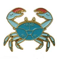 animal badges low price crab animal paint badges