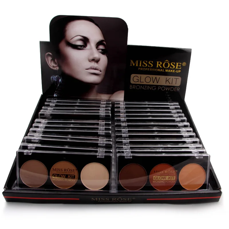 MISS ROSE 3 цвета пудра для ремонта торта консилер коробка демонстрации 24 шт| |