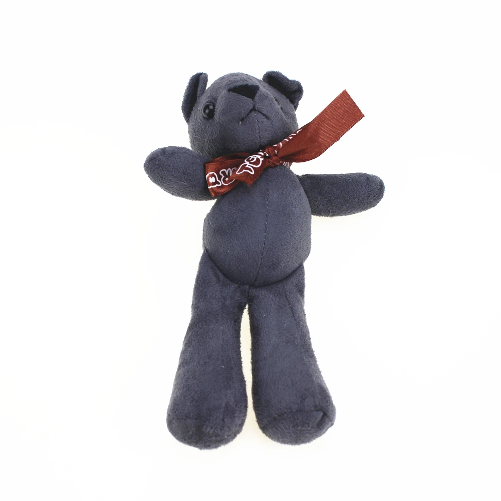 18 см милый Мишка чучела и плюшевый мишка мешок украшения животных маленький