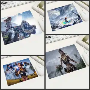 Коврик для мыши XGZ резиновый, маленький размер, для домашнего компьютера, офиса, игровой коврик для мыши Horizon Zero Dawn