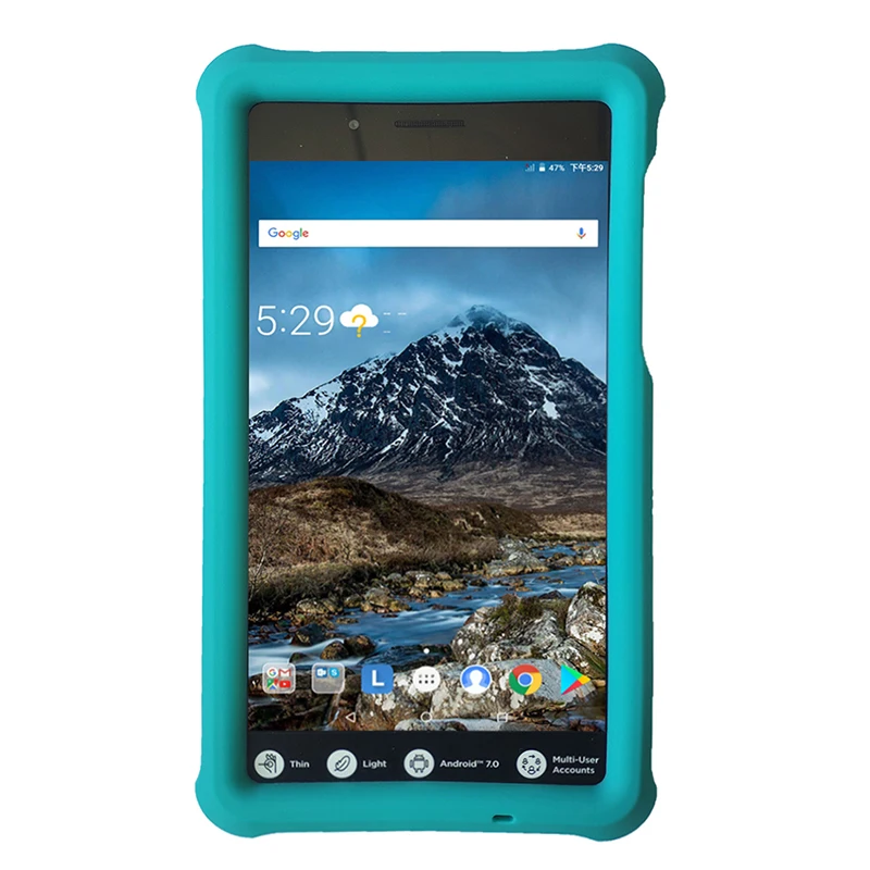 Силиконовый чехол MingShore Tab 7 Essential 7304F Прочный противоударный для планшета Lenovo 0