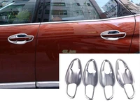 car styling 8pcs exterior abs door handle bowl cover trim for peugeot 3008 gt 2016 2017 decoration accessories
