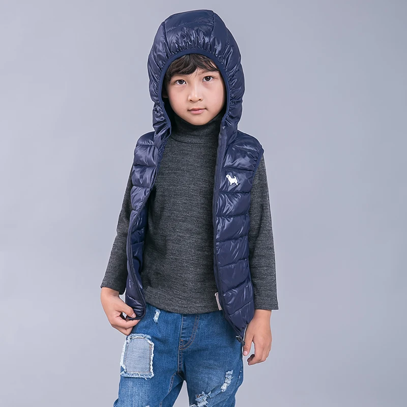 Детские зимние пальто верхняя одежда жилет для мальчиков девочек детские куртки
