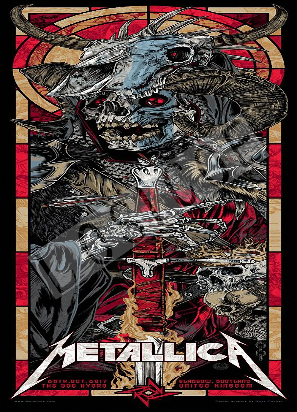 Тату \ Thrash Metal Skull Heavy Dope Rock N Roll gig Poster 30X42 см HD Печать Искусство Винтаж крафт