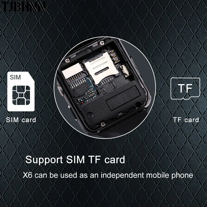 Новое поступление X6 Смарт-часы с камерой сенсорный экран Поддержка SIM TF карта