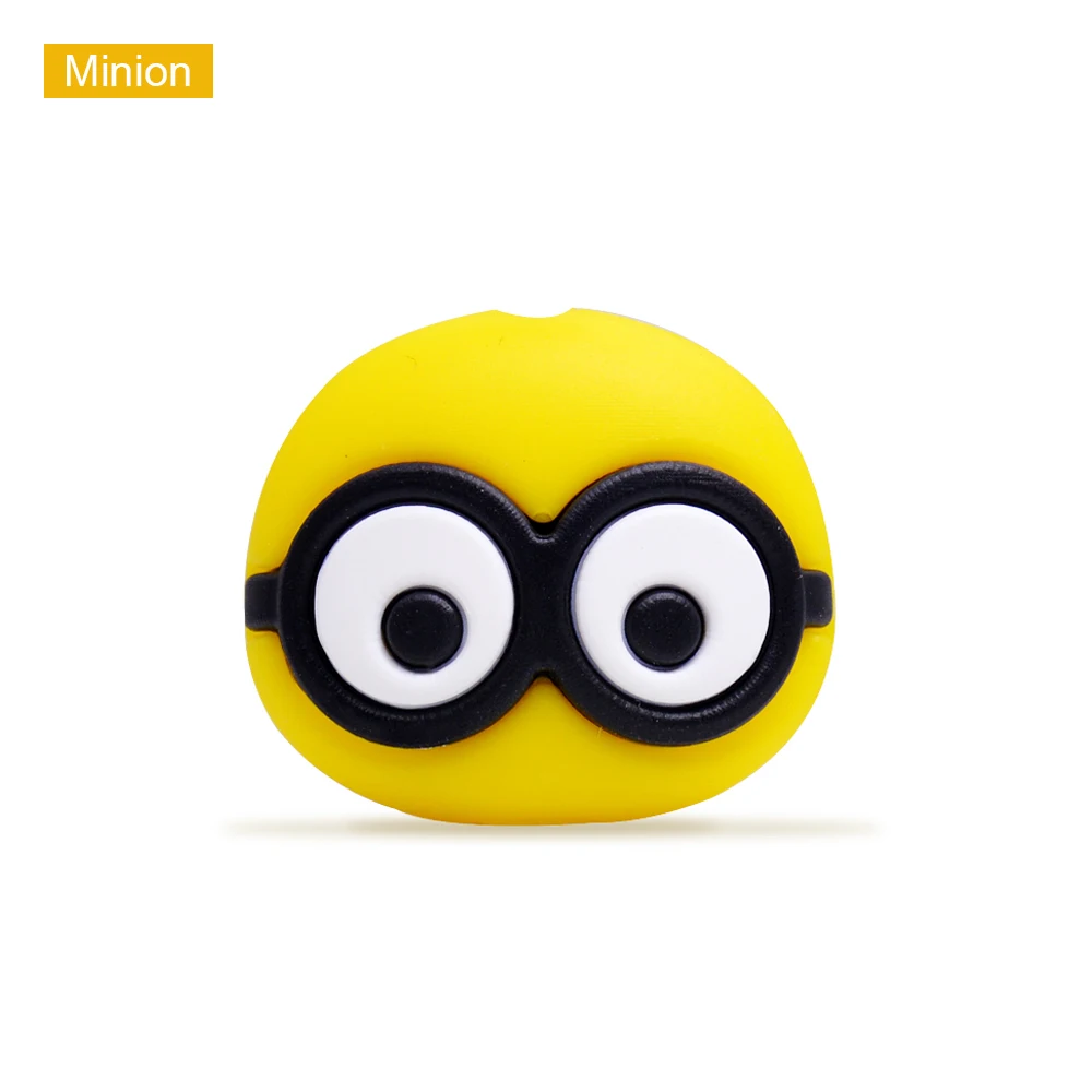 Minion CHIPAL Tsum милый органайзер для кабеля для укуса животных для iPhone Защита для usb-кабеля шнур чомперы мультфильм укуса кабеля сматывания держатель для телефона - Цвет: Minion