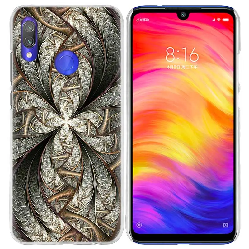 06 Жесткий чехол для телефона с мандалой цветком и решеткой для Xiao mi Red mi Go Note 7 6 6A Pro S2 5 5A 4X mi A1 A2 9 mi x 3 5G 8 lite Play F1 - Цвет: 06