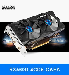 Yeston Radeon RX 580 GPU 8 ГБ GDDR5 256bit игровой настольный компьютер ПК видеокарты Поддержка DVI-D/HDMI PCI-E X16 3,0