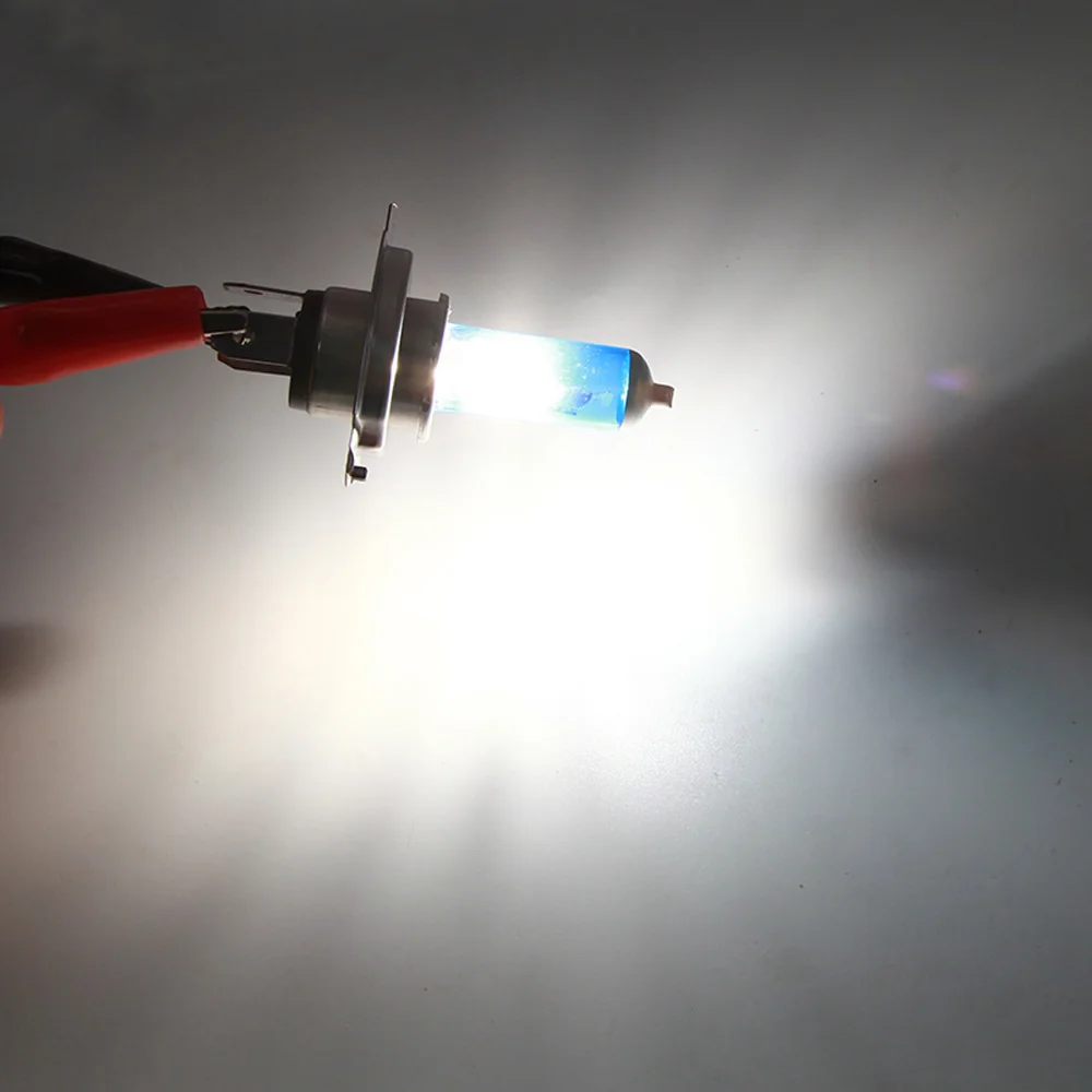 SAFEGO 2 шт. H4 ксеноновая галогенная лампа 12 В 100 Вт 90 Вт фары лучей 9003 автомобильная фара лампа P43T 4300k автомобильный теплый свет тумана включен.