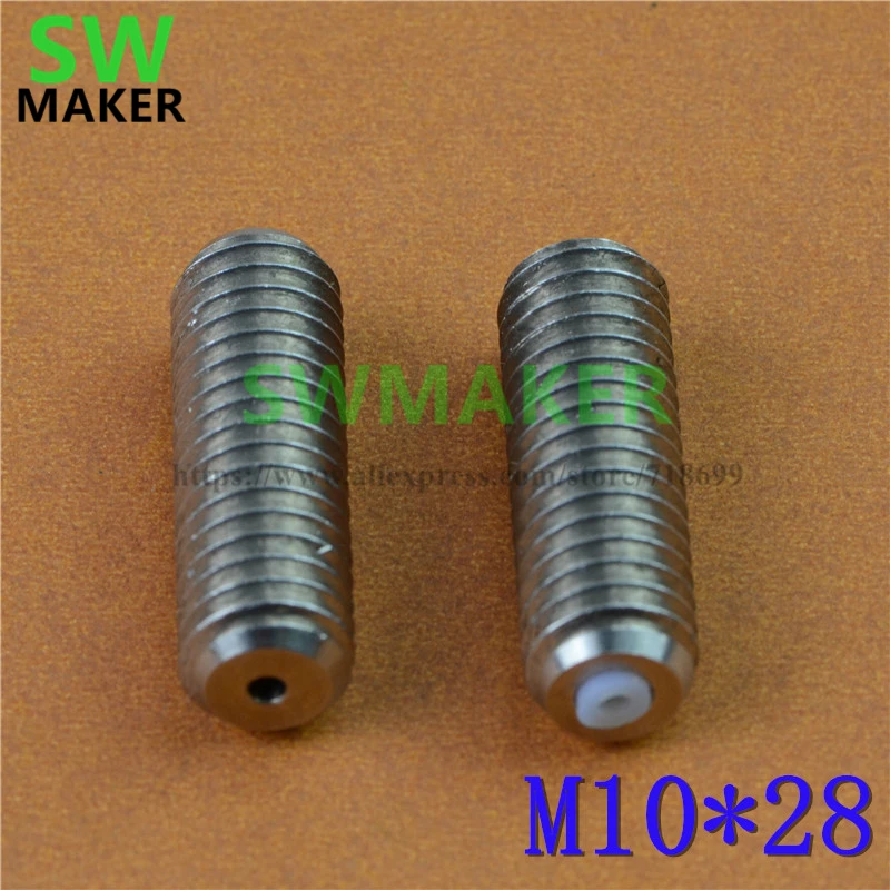 SWMAKER нержавеющая сталь горло M10 * 28 мм Резьбовая труба подачи для Reprap 3D принтер Budasch