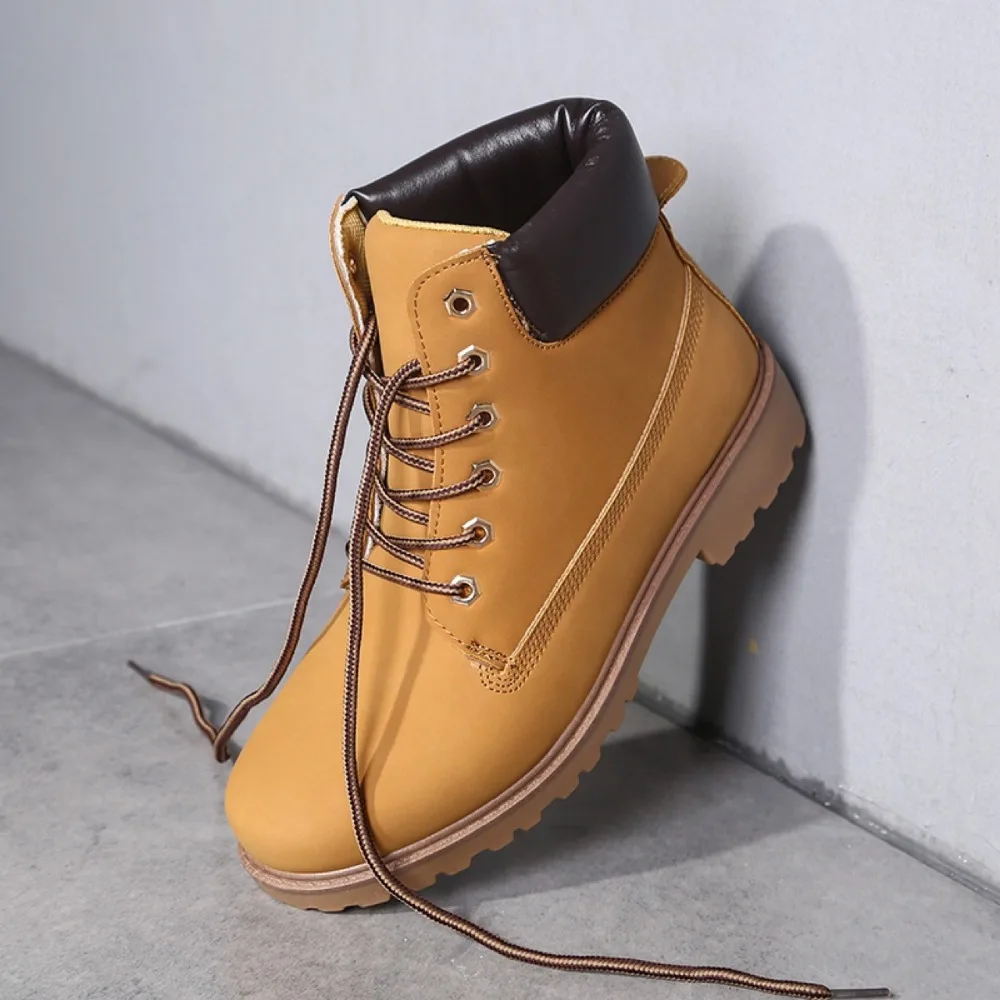 Повседневная Пиломатериалы Сапоги Botas Хомбре Мужчины Зимние Размер 39 ~ 46 русский