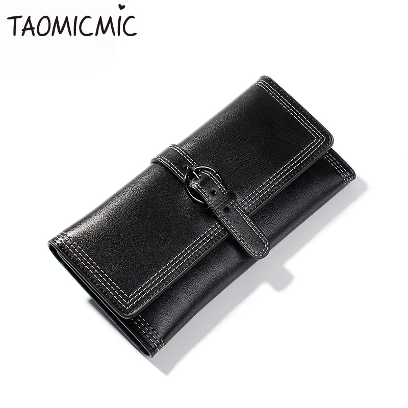 Женский кошелек Forever Young Винтажный Длинный розовый из мягкой искусственной кожи с