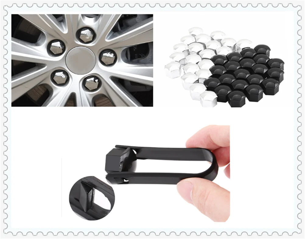 

Auto parts nut bolt tire decoration 17mm / 19mm car shape for Opel Optima Rio5 Rio K2 K3 K4 K5 KX3 KX5
