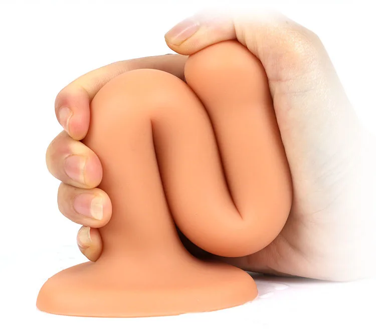 Силиконовая Анальная пробка дилдо на присоске для массажа простаты мужчин