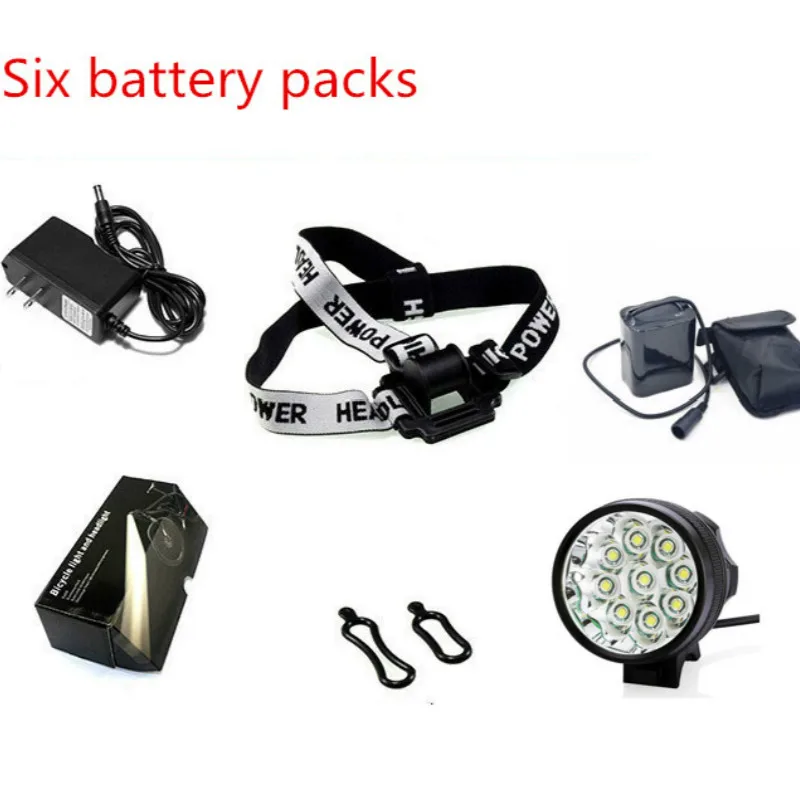 Светильник светильник велосипедный светодиодный водонепроницаемый 7200 лм 9600