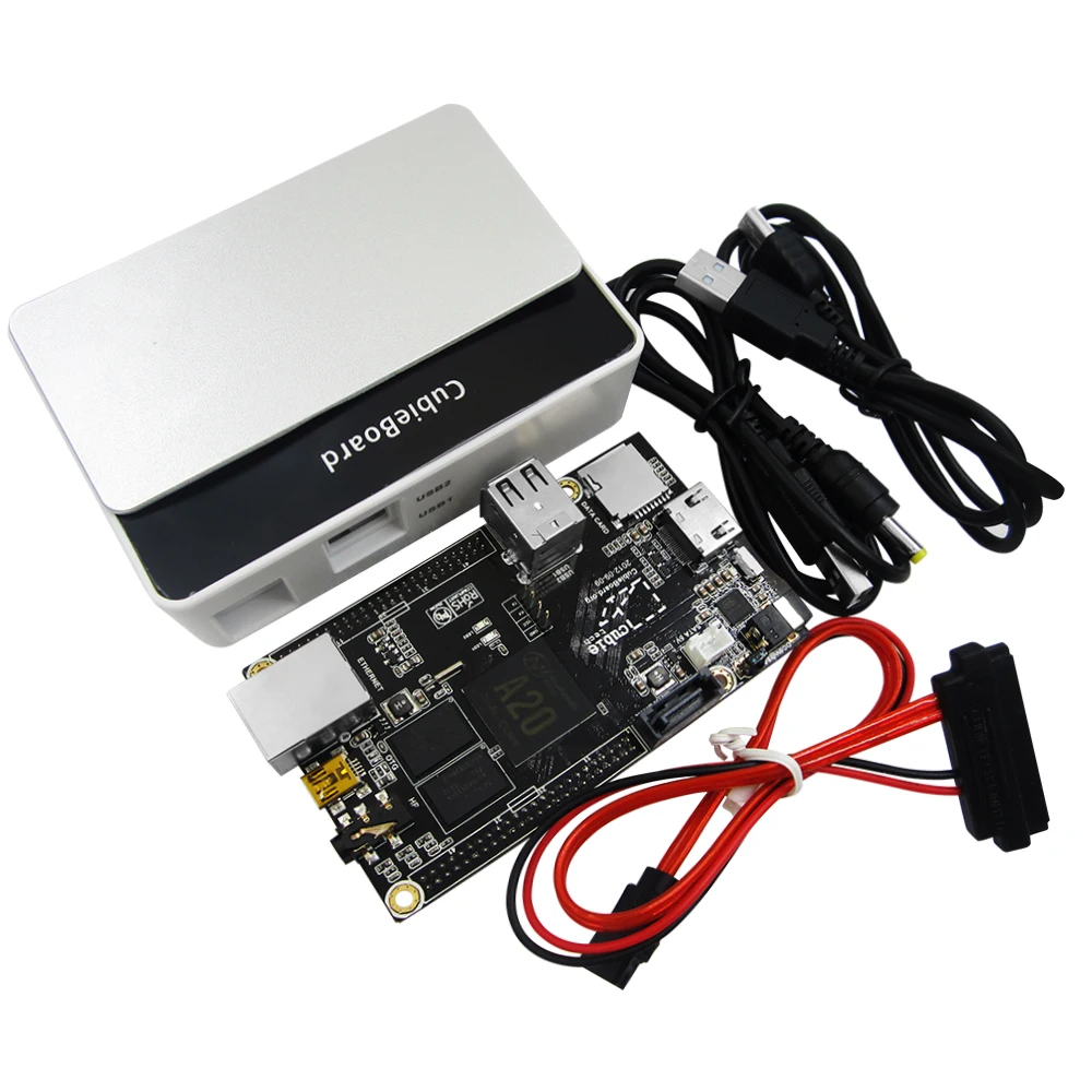 Двухъядерная макетная плата PC Cubieboard A20 с кабелем питания SATA провод USB в TTL Line