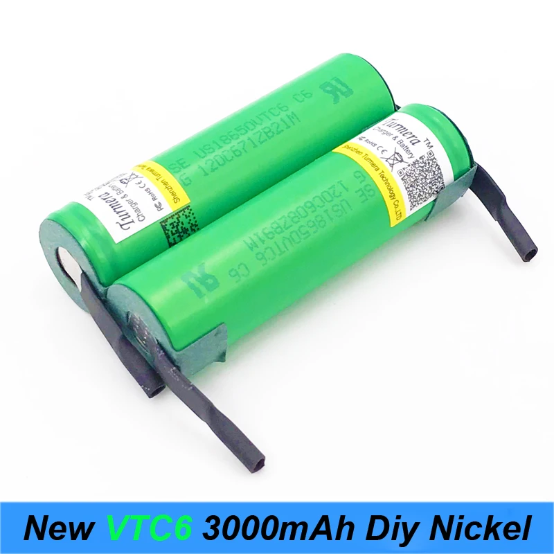 VTC6 3 7 V 3000mAh литий-ионная аккумуляторная батарея 18650 для US18650VTC6 30A электронные
