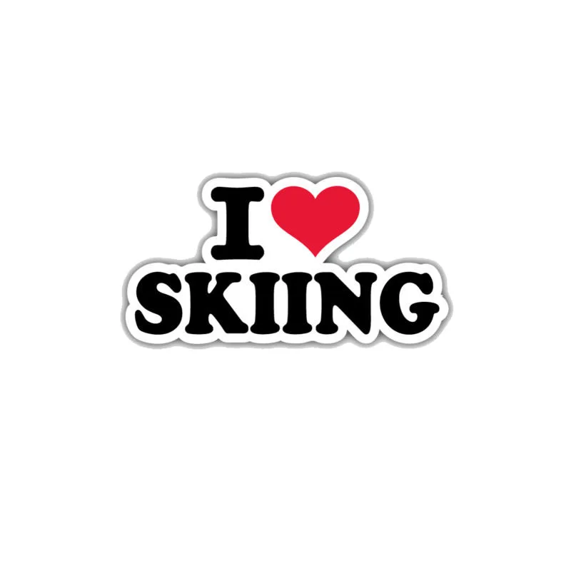

YJZT 15,2 * 8,1 I Love Skiing PVC 11-00005