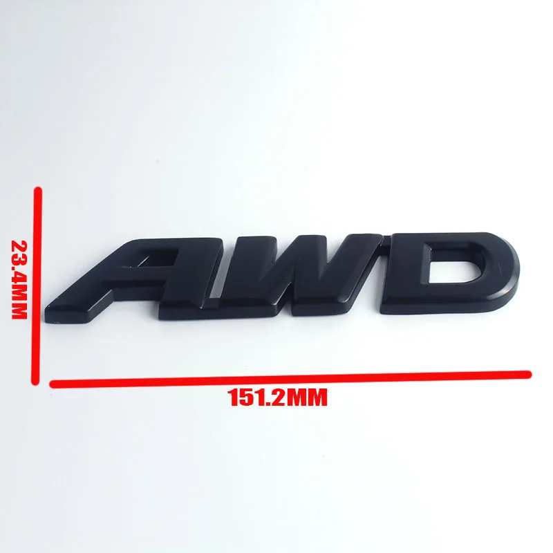 10X 3D автомобильный Стайлинг хромированный металл Стикеры эмблема AWD знак задняя