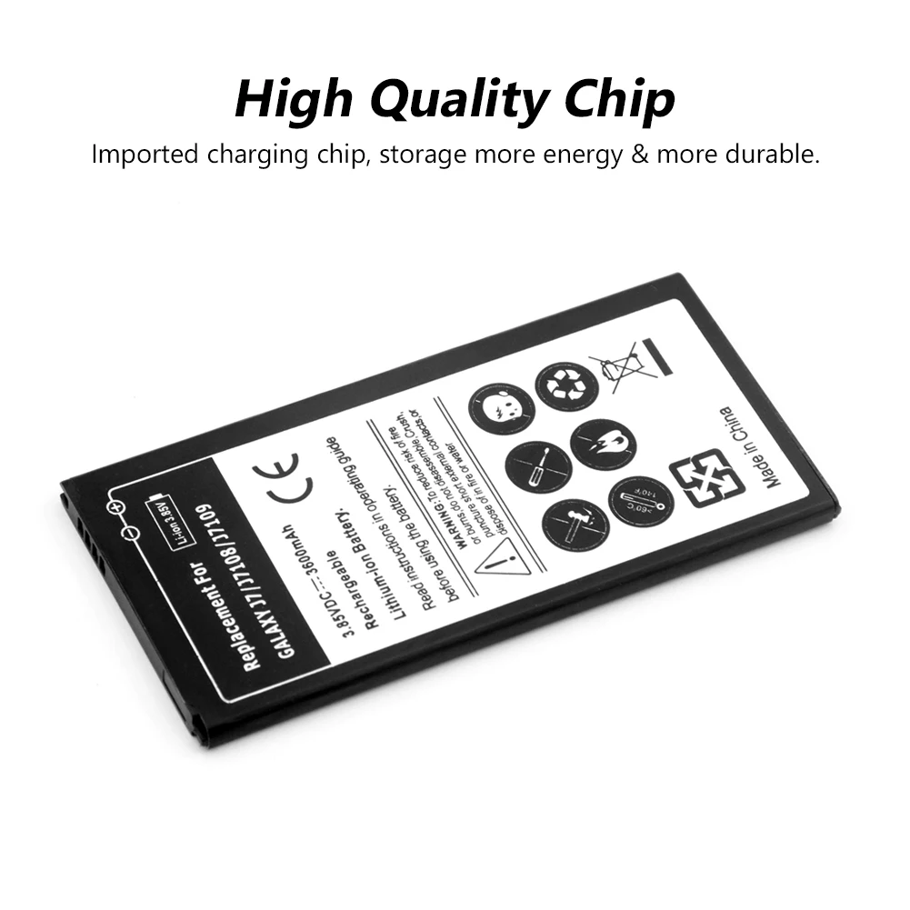 Battery For Samsung Galaxy J7 2016 J7108 J7109 J710K J710H J710FN EB-BJ710CBA Lipo Li-Po Lithium Li-polymer Rechargeable battery |