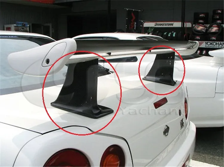 Задний спойлер из углеродного волокна Jun Style более высокие ножки подходят для