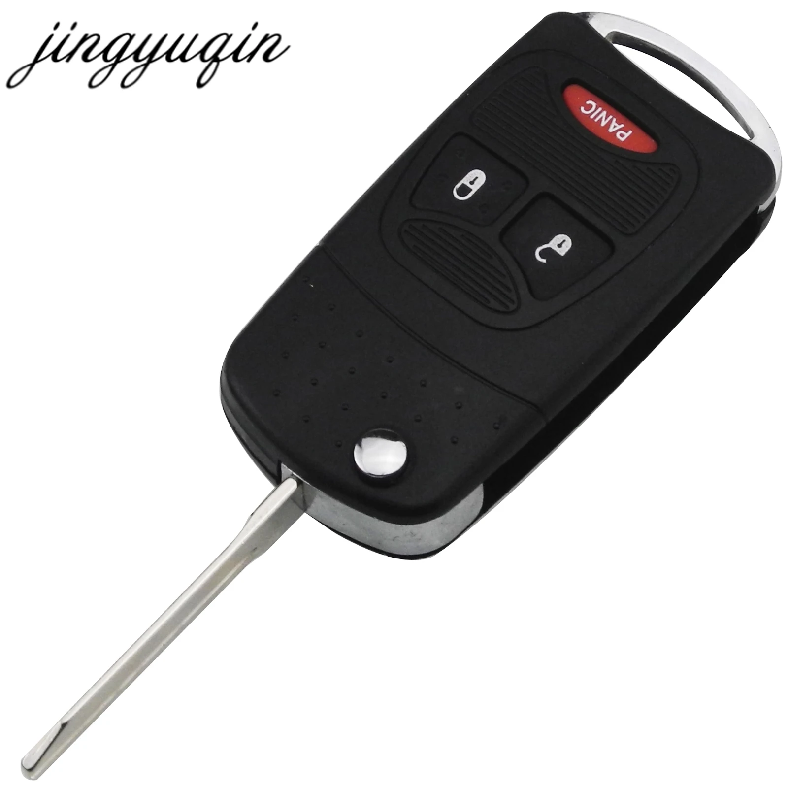 Чехол jingyuqin с 3 кнопками и откидной крышкой для Chrysler Jeep Fit Dodge Ram 1500 Caliber Nitro 2500