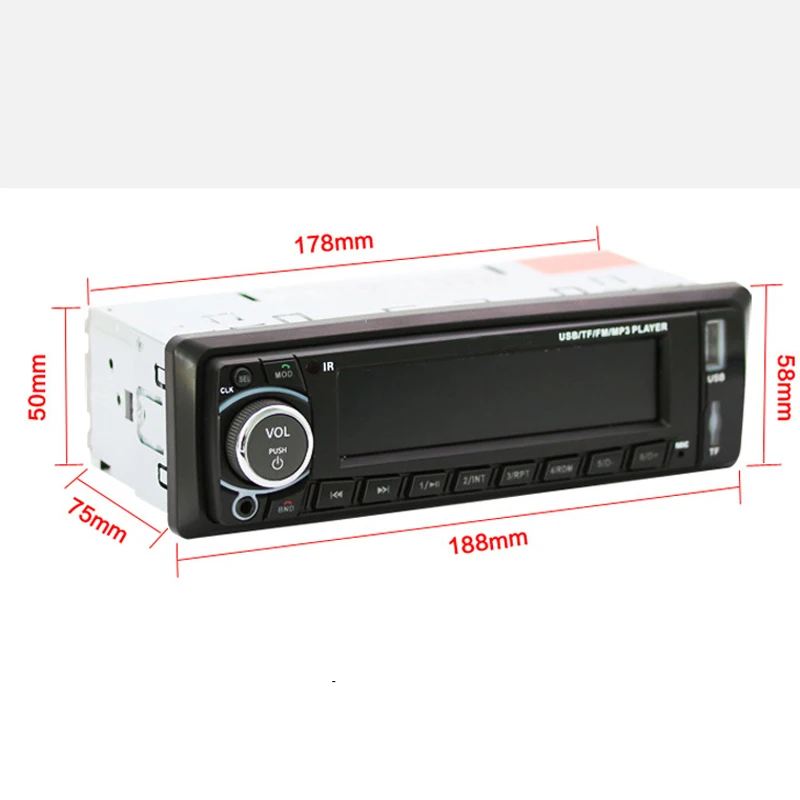 Автомагнитола автомобильная магнитола 12 В Bluetooth V2.0 SD USB MP3 WMA автомагнитола