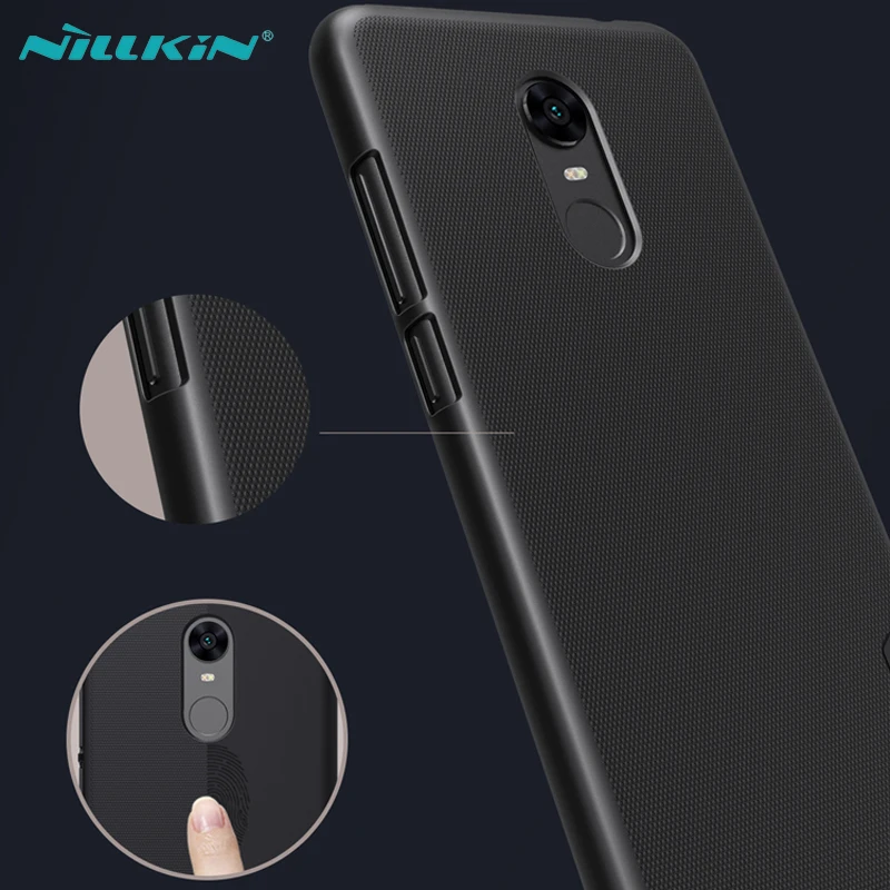 Для Xiaomi Redmi 5 Plus чехол NILLKIN Супер Матовый Защитный матовый ПК Жесткий Чехол для Xiaomi Redmi 5 чехол с защитой экрана
