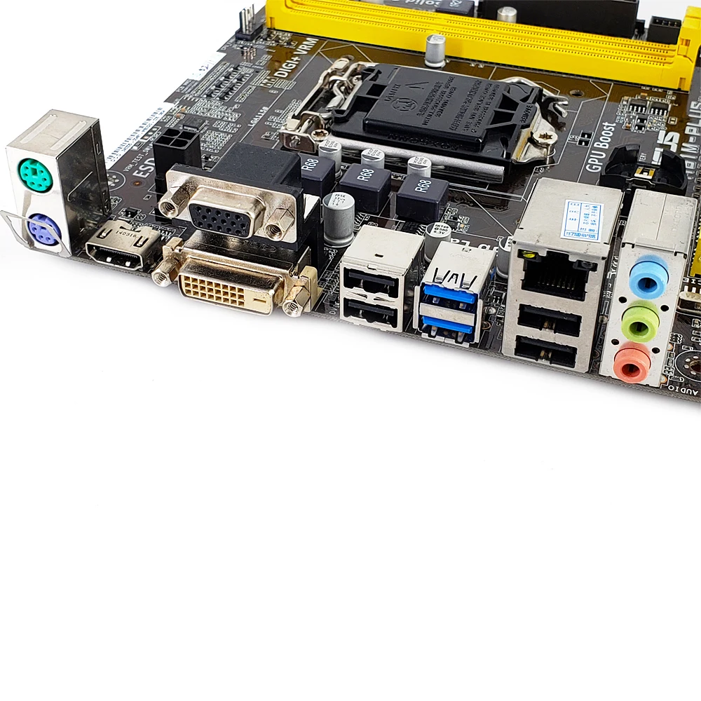 Asus H81M-PLUS настольная материнская плата H81 LGA 1150 для Core i7 i5 i3 DDR3 16G SATA3 USB3.0 HDMI Micro-ATX