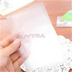 1 шт. Новые прозрачные Водонепроницаемые силиконовые держатели для ID карт