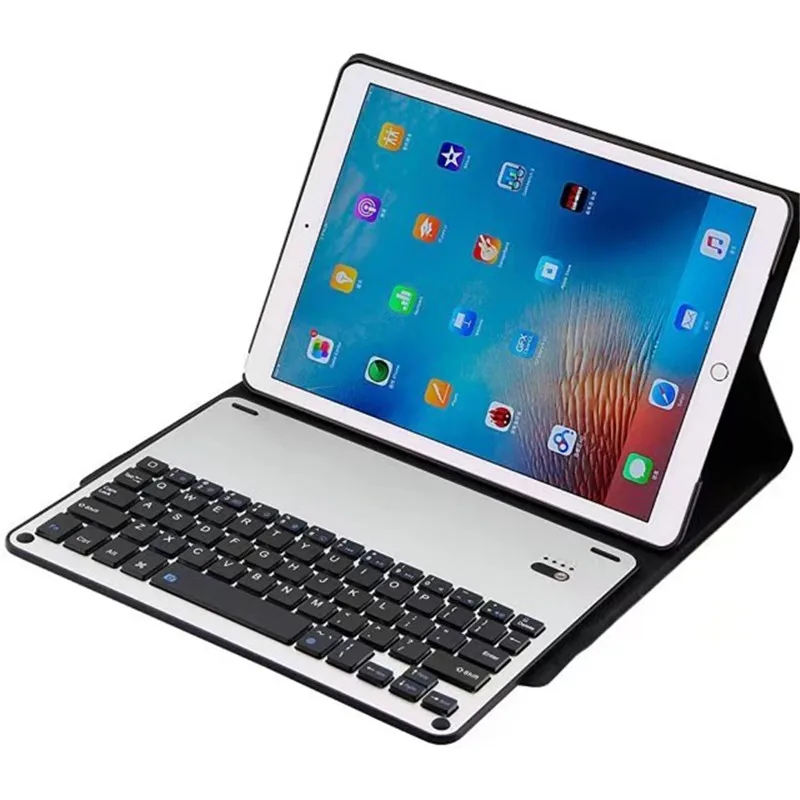 Съемная алюминиевая клавиатура Bluetooth + чехол из искусственной кожи для Apple iPad Pro 10 5