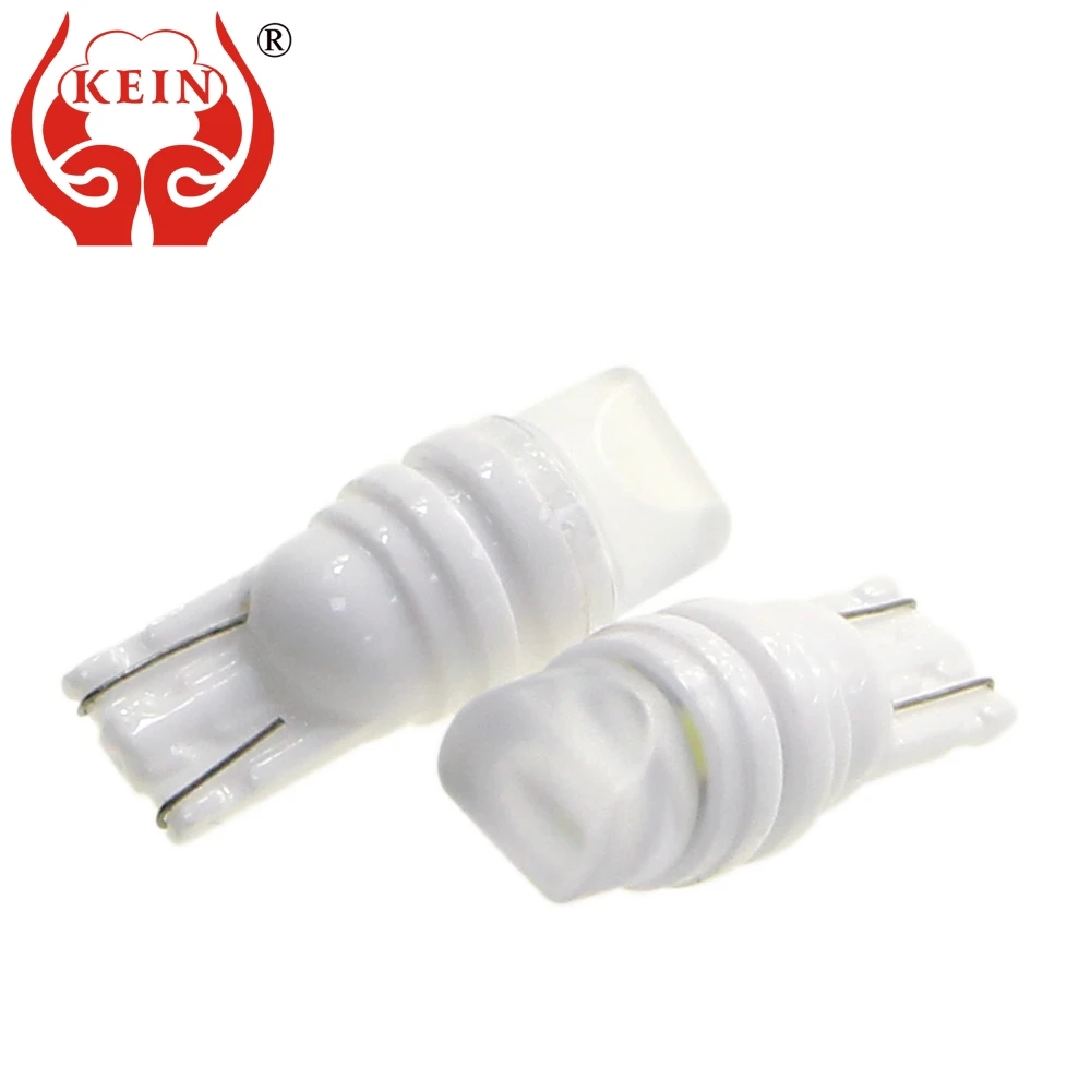 KEIN 100PCS t10 w5w led bulbs Ceramic 3smd 3020 T10 car auto 168 194 Side Wedge Reading License Plate Light lamp vehicle 12V | Автомобили