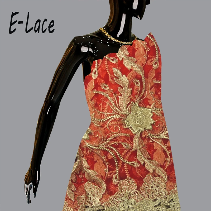 Кружевная ткань с пайетками 2017 последние блестка блесток ткани Высокое качество