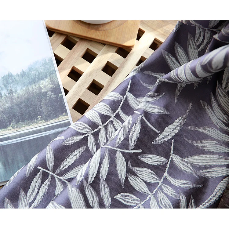 Скандинавские простые сплайсинговые листья жаккардовые Твердые Коло шторы для