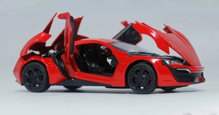 The Fast And Furious Lykan Hypersport модели автомобилей из сплава Бесплатная доставка коллекция