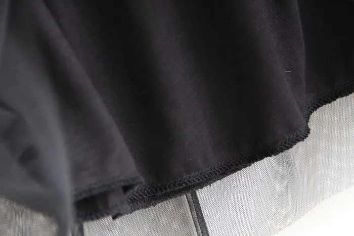 Юбка газовая с завышенной талией короткая самоудерживающаяся плиссированная