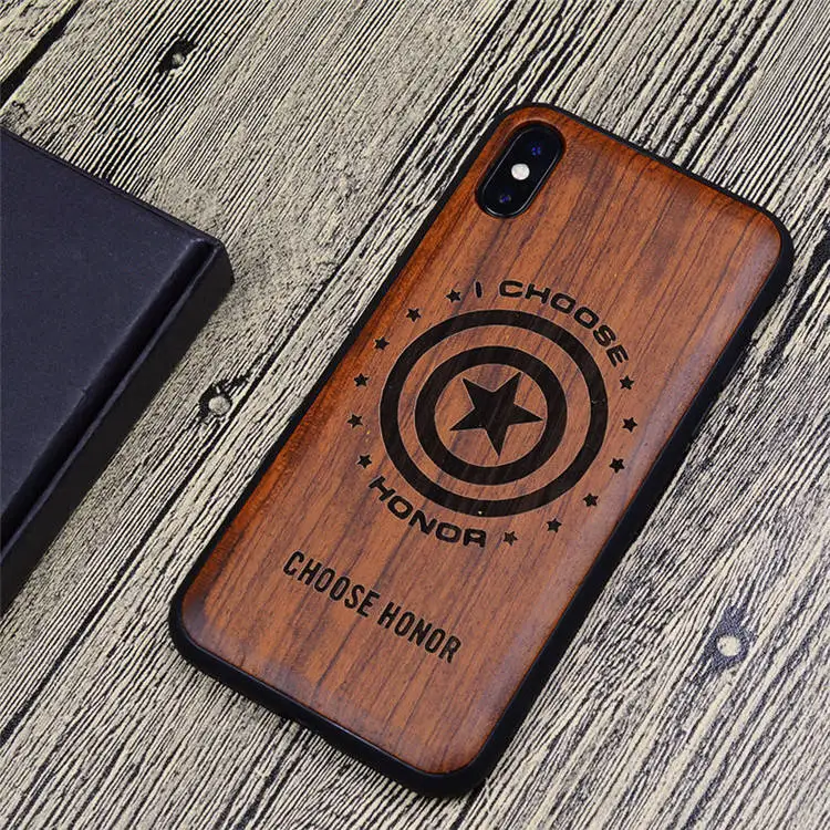 4 Резные Мстители деревянный ящик для iPhone XS Max XR противоударный ТПУ бампер чехол для iPhone X 8 7 6 6s plus чехол деревянный корпус 7plus - Цвет: 4