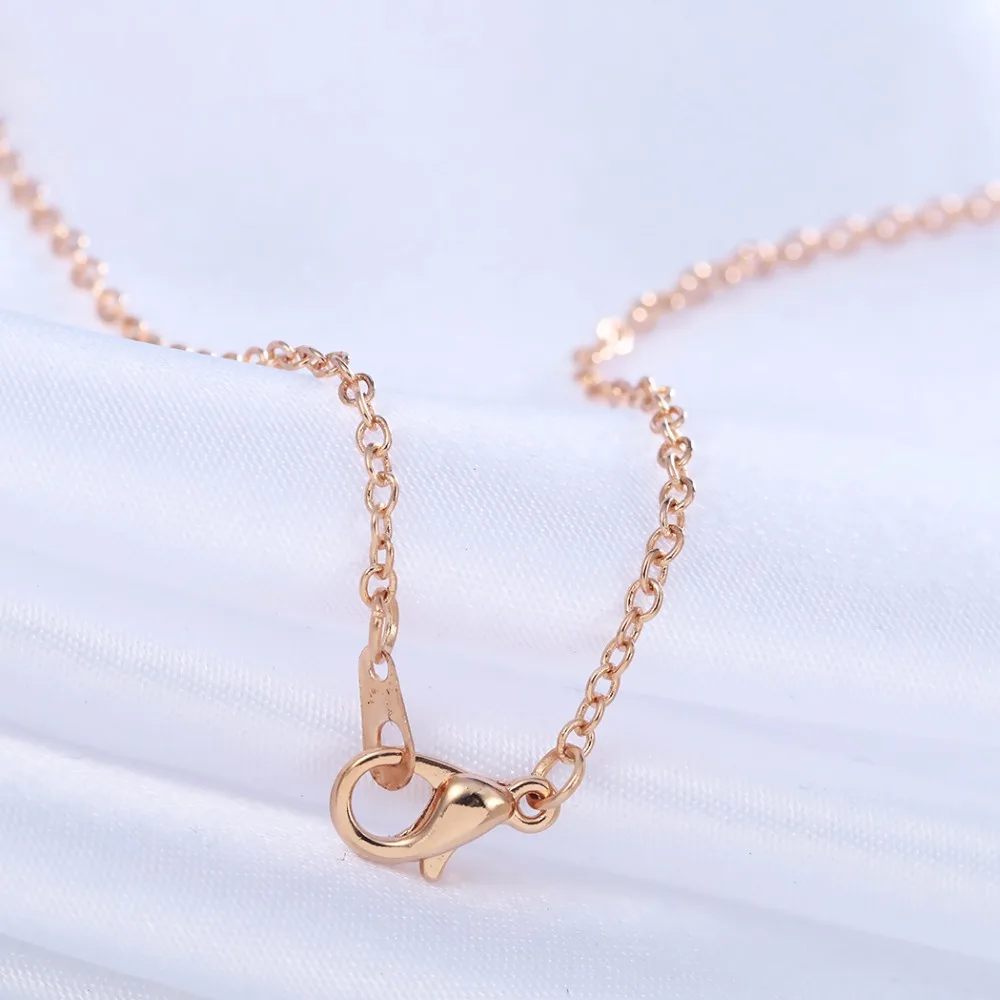 Чандлер Новый Wish Bone проложенный кристаллом кулон ожерелья для женщин прозрачный