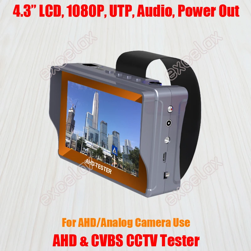 4 3 &quotЖК дисплей 1080P AHD CVBS аналоговая камера для видеонаблюдения Test er монитор Видео