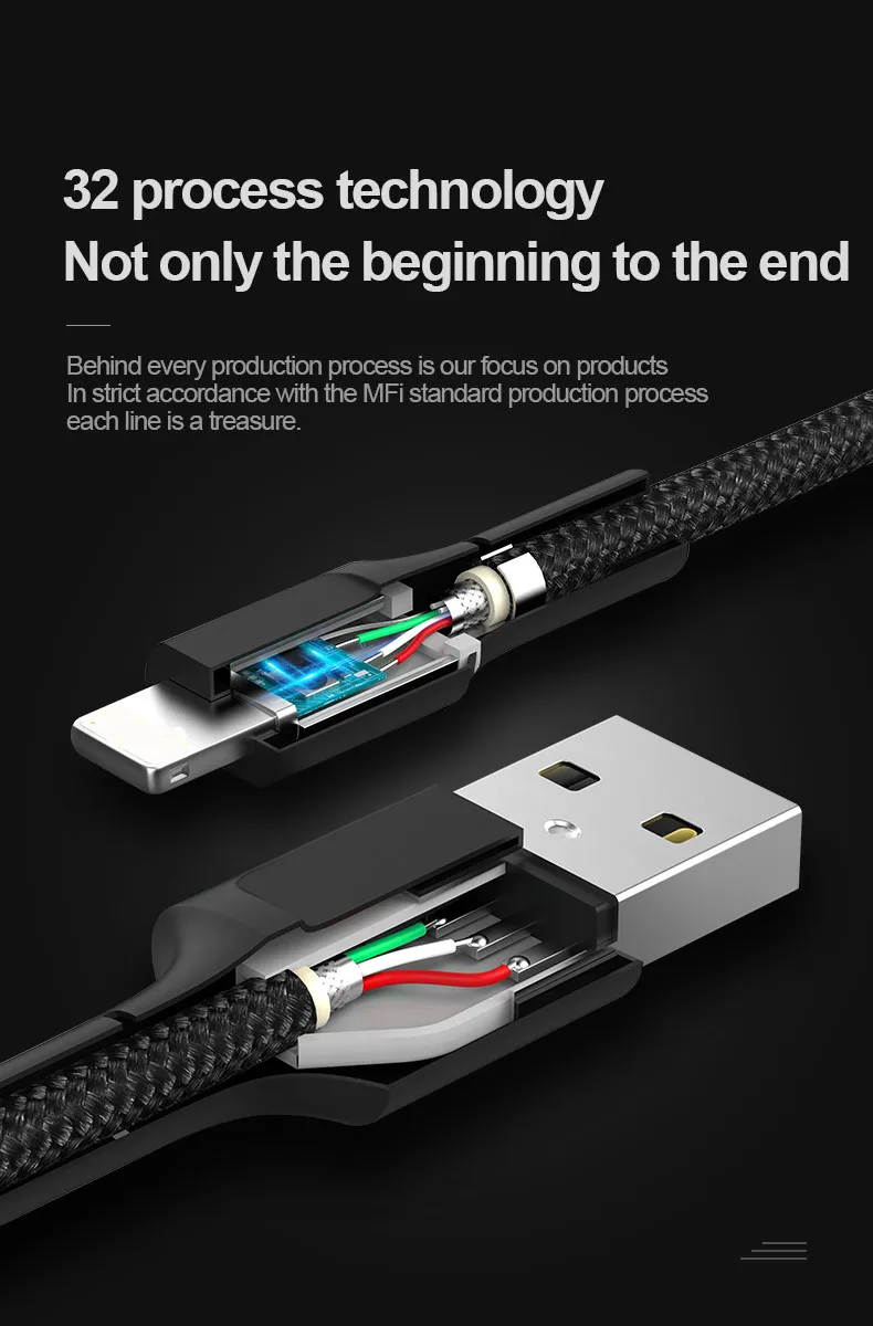 8-контактный USB кабель для быстрой зарядки для Iphone кабель передачи данных для Iphone XS Mas XS XR X 8 7 Plus Двусторонняя линия передачи данных для Iphone