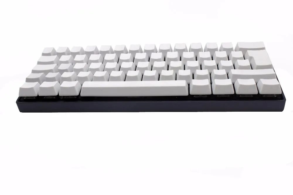 Белый черный серый оранжевый зеленый желтый Пустой Толстый PBT OEM профиль 62 ключ ISO 61 ANSI колпачки для MX переключатели механическая клавиатура
