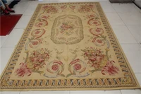 free shipping 6x9 french aubusson rug hand woven100 new zealand wool rugs and carpets