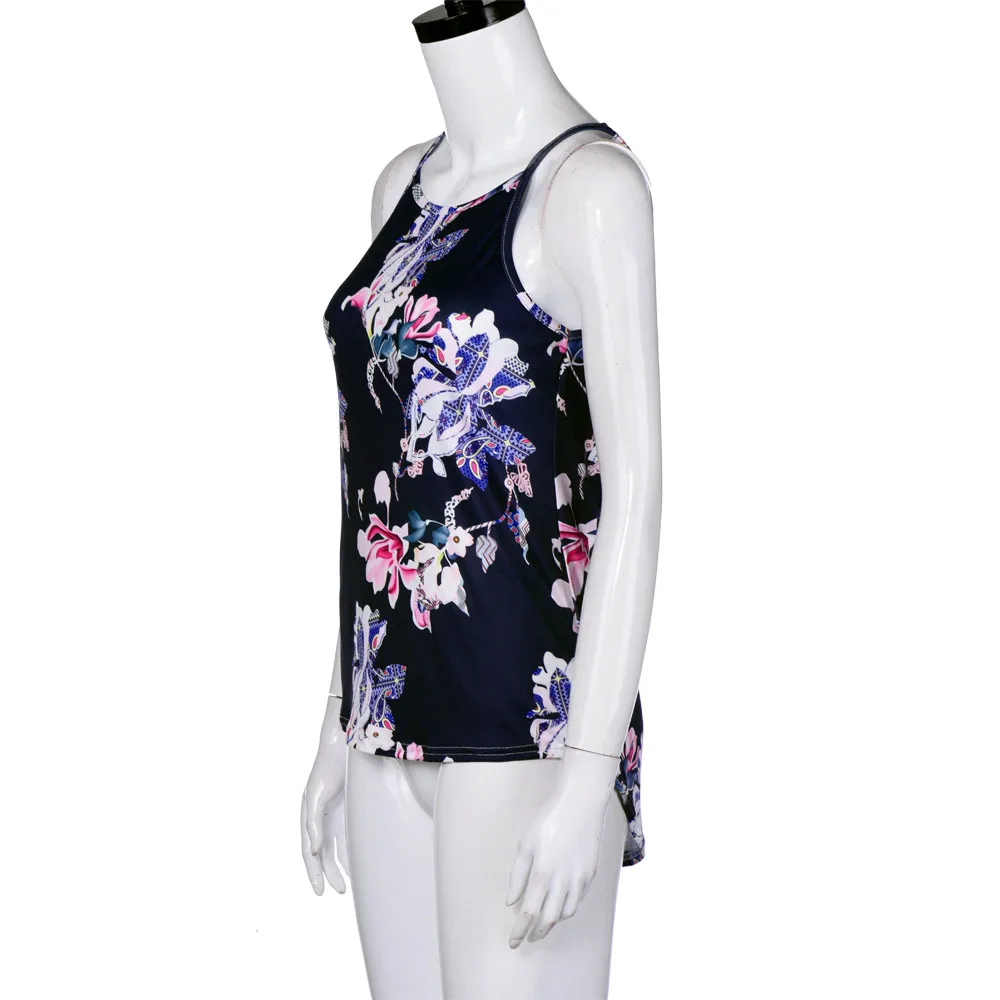 Блузка женская с цветочным принтом летняя 2019|Майки| |