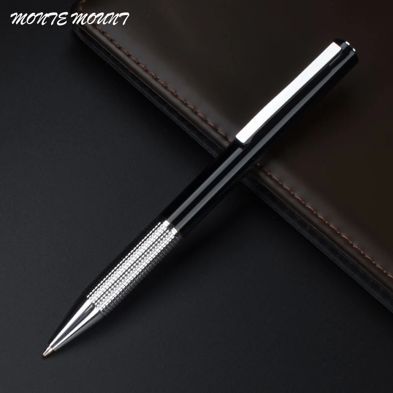 Роскошная двухцветная металлическая шариковая ручка для школы и офиса подарки