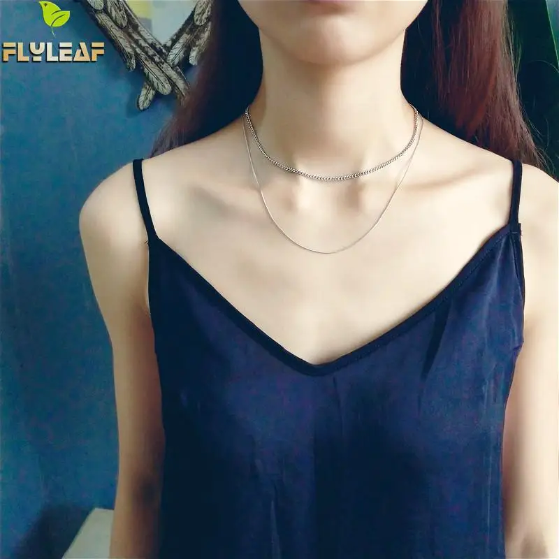 Женское колье из серебра 100% пробы с цепочкой | Украшения и аксессуары