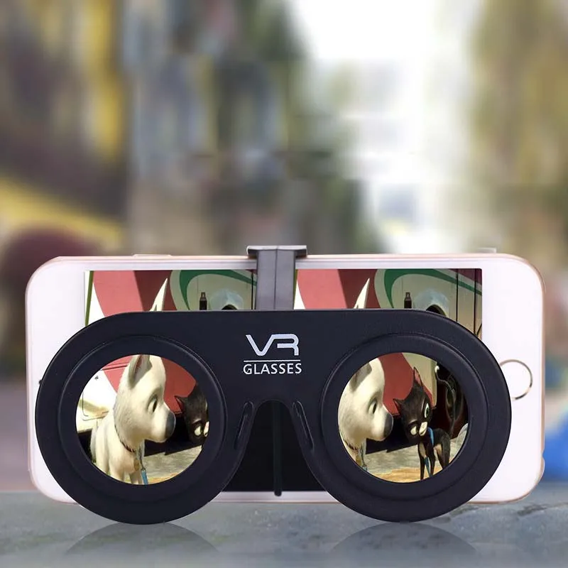 JINSERTA мини карманные складывающиеся очки виртуальной реальности 3D очки VR для смартфонов Android iOS Windows 4,0-6," с рамкой и держателем