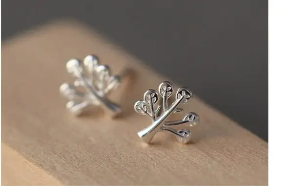 Fashion Women Jewelry Hypoallergenic Tree Stud Earrings For Girls Party EH649 | Украшения и аксессуары